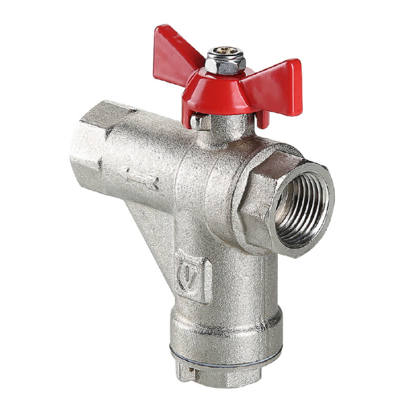 Valtec VT.294.N.05 Кран шаровой со встроенным прямым фильтром 3/4"