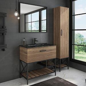 COMFORTY Шкаф-колонна Бредфорд 40, цвет:  дуб темный