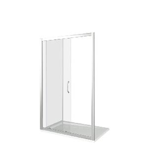 GoodDoor LATTE WTW-130-C-WE Душ. ограж. (1300*1850*5) стекло прозрачное, профиль белый
