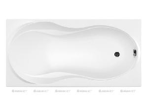 AQUANET GRENADA Ванна акрилорвая 170*80 с каркасом сварным 5 (205398) с  фронтальной панелью  L170 H58 У( 243514) и слив-перелив с сифоном A1850 W P TRAP 75  см (Kolpa) (154846) ИНДИВИДУАЛЬНАЯ УПАКОВКА