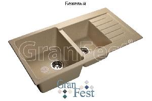 Gran Fest Мойка Practic GF-P980КL БЕЖЕВАЯ