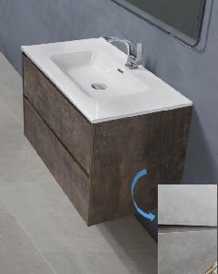 BelBagno PIETRA 100 тумба подвесная Stucco Cemento PIETRA-1000-2C-SO-SCM + керамическая раковина BB1000ETL